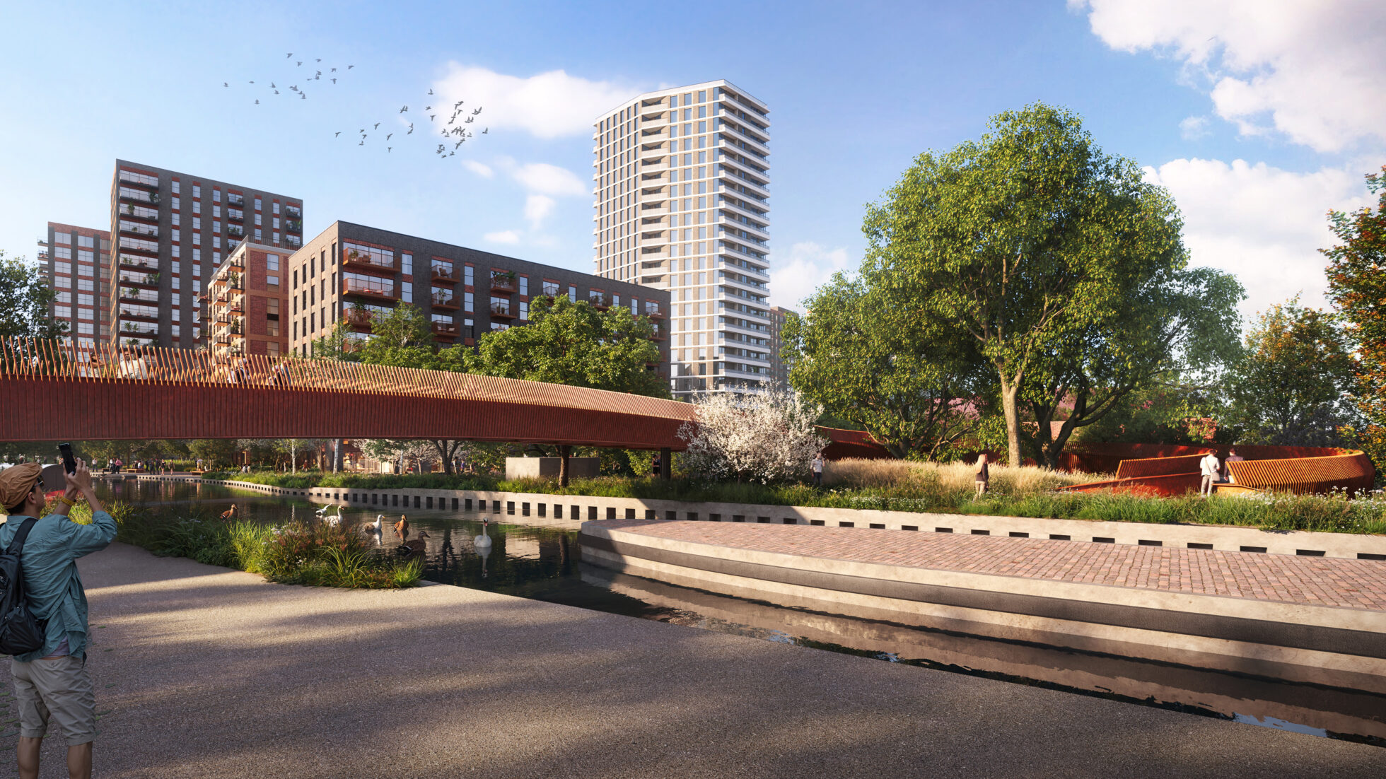 VIEW04 Alperton Footbridge Architect Erik Behrens AECOM