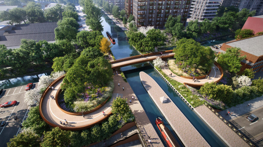 VIEW01 Alperton Footbridge Architect Erik Behrens AECOM